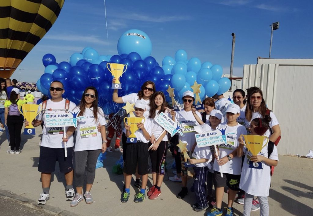 BSL BANK runs for DSC at Beirut Marathon
