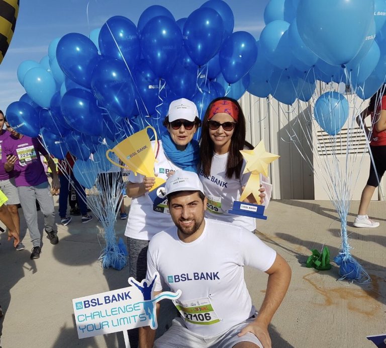 BSL BANK runs for DSC at Beirut Marathon