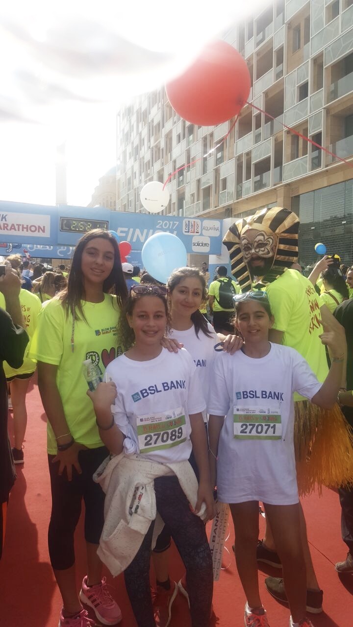 BSL BANK runs for DSC at Beirut Marathon