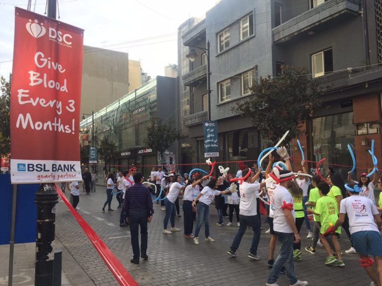 BSL BANK runs for DSC at Beirut Marathon