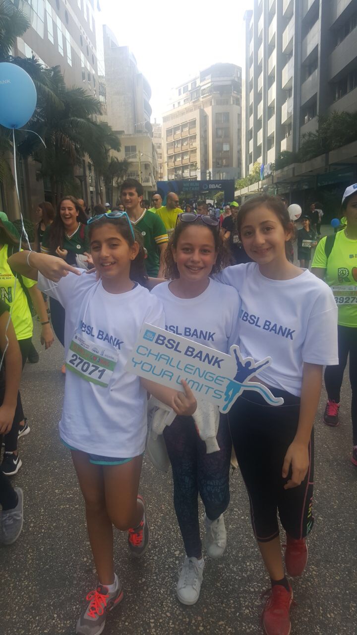 BSL BANK runs for DSC at Beirut Marathon